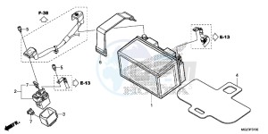 CBR500RAD CBR500R ABS UK - (E) drawing BATTERY