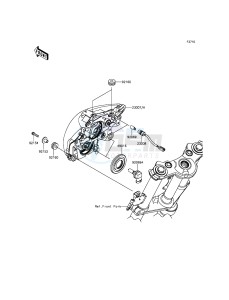 ER-6N ER650ECF XX (EU ME A(FRICA) drawing Headlight(s)