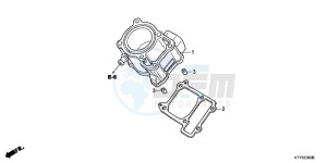 CBR125RTC drawing CYLINDER