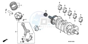 CBR600RA9 Korea - (KO / ABS) drawing CRANKSHAFT/PISTON