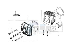 DD EU2 - 50 cc drawing CYLINDER-HEAD