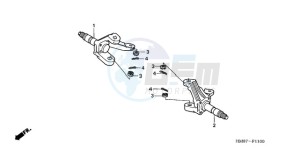 TRX250TM9 Australia - (U) drawing KNUCKLE