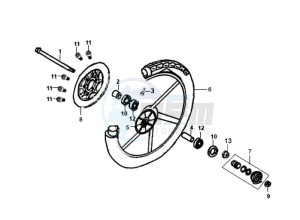 ORBIT 50 25KMH drawing FRONT WHEEL