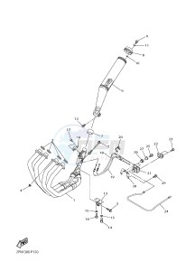 XJR1300C XJR 1300 (2PN3) drawing EXHAUST