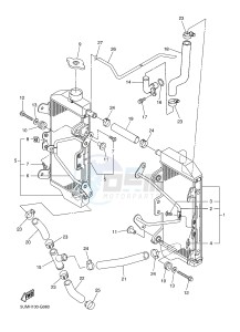 WR250F (1HC6 1HC7 1HC8) drawing RADIATOR & HOSE