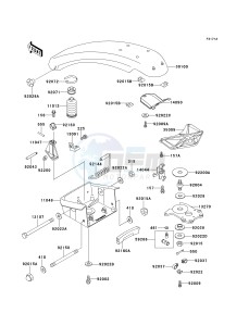 JS 750 B [750 SXI] (B1-B3 B3 CAN ONLY) [750 SXI] drawing HANDLE POLE -- JS750-B2_B3- -