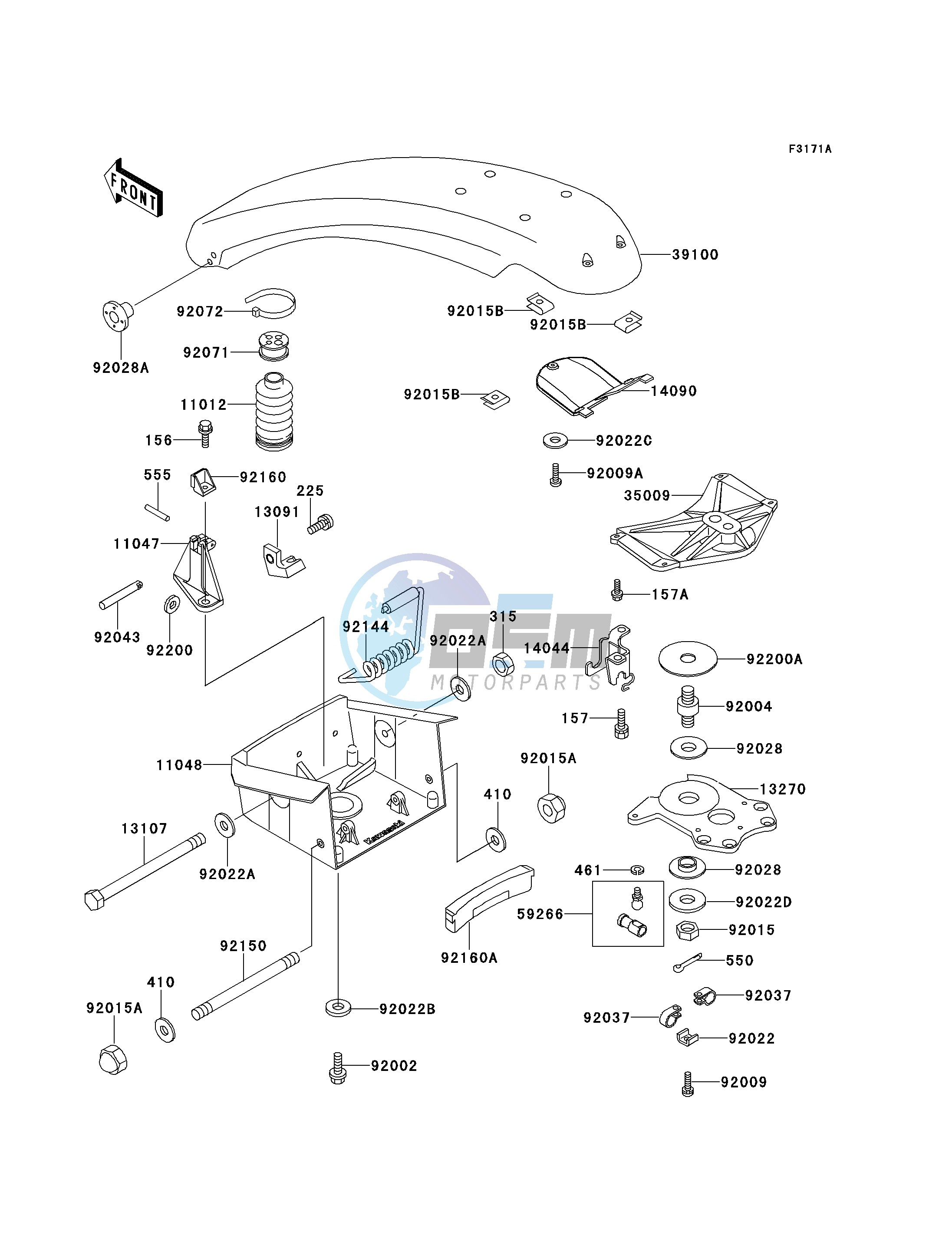 HANDLE POLE -- JS750-B2_B3- -