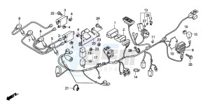 CBF600SA drawing WIRE HARNESS (CBF600S/SA)