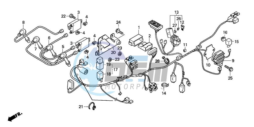 WIRE HARNESS (CBF600S/SA)