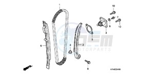 CRF250RB CRF250R ED drawing CAM CHAIN/ TENSIONER