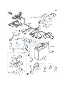 ZX 600 D [NINJA ZX-6] (D1) [NINJA ZX-6] drawing ELECTRICAL EQUIPMENT