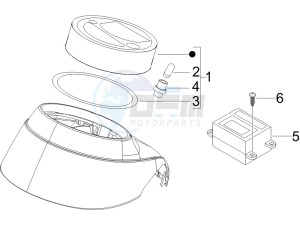 GT 250 ie 60 deg (Euro 3) drawing Meter combination - Cruscotto