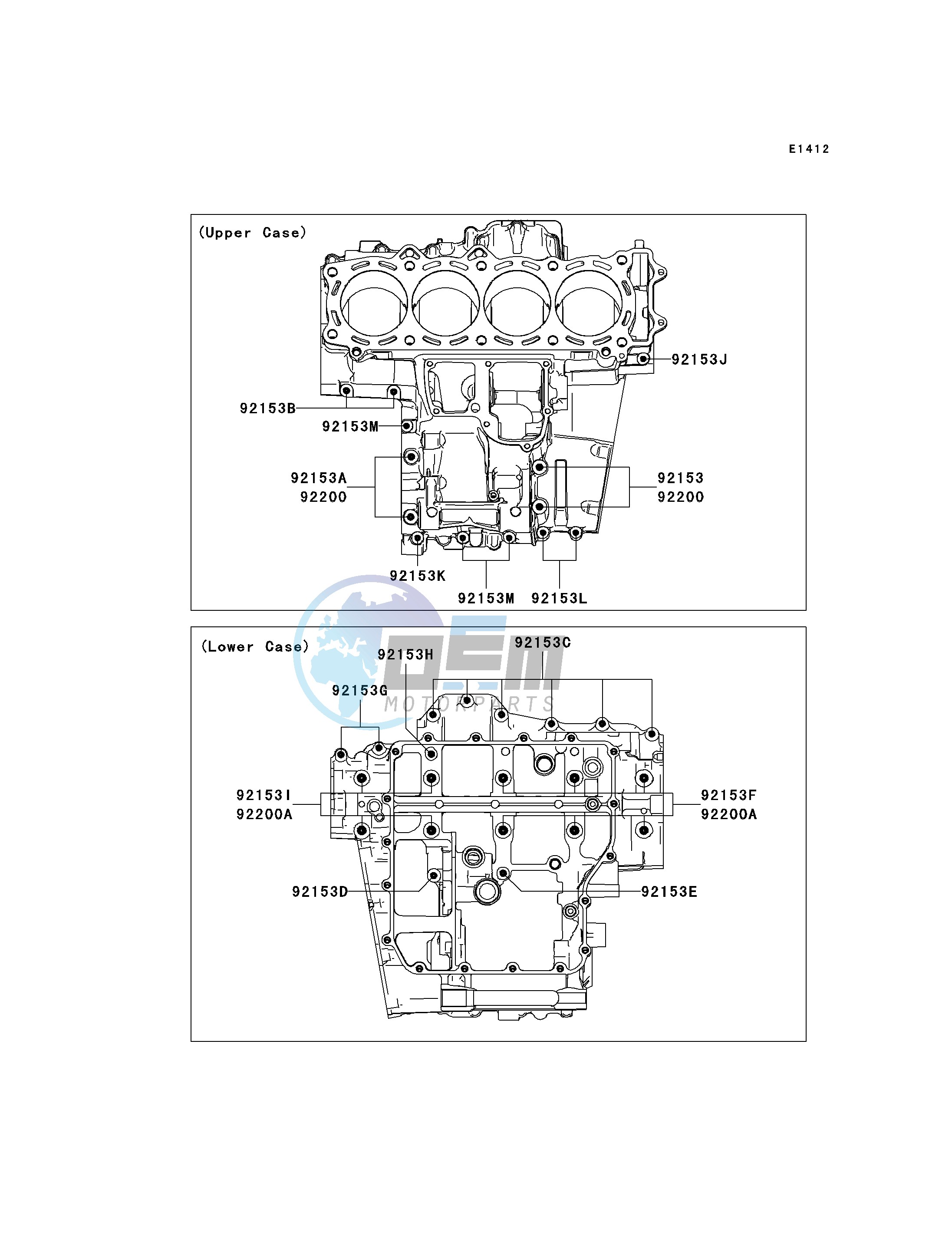 CRANKCASE BOLT PATTERN