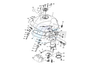 TDM 900 drawing FUEL TANK