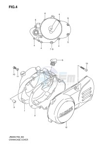 JR80 (P28) drawing CRANKCASE COVER