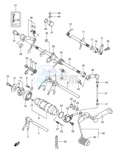 LT-F250 (E17) drawing GEAR SHIFTING (LT-F250K2 E17,E24)