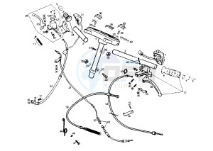 PREDATOR O2 - 50 cc drawing HANDLEBAR-DRIVE CONTROLS