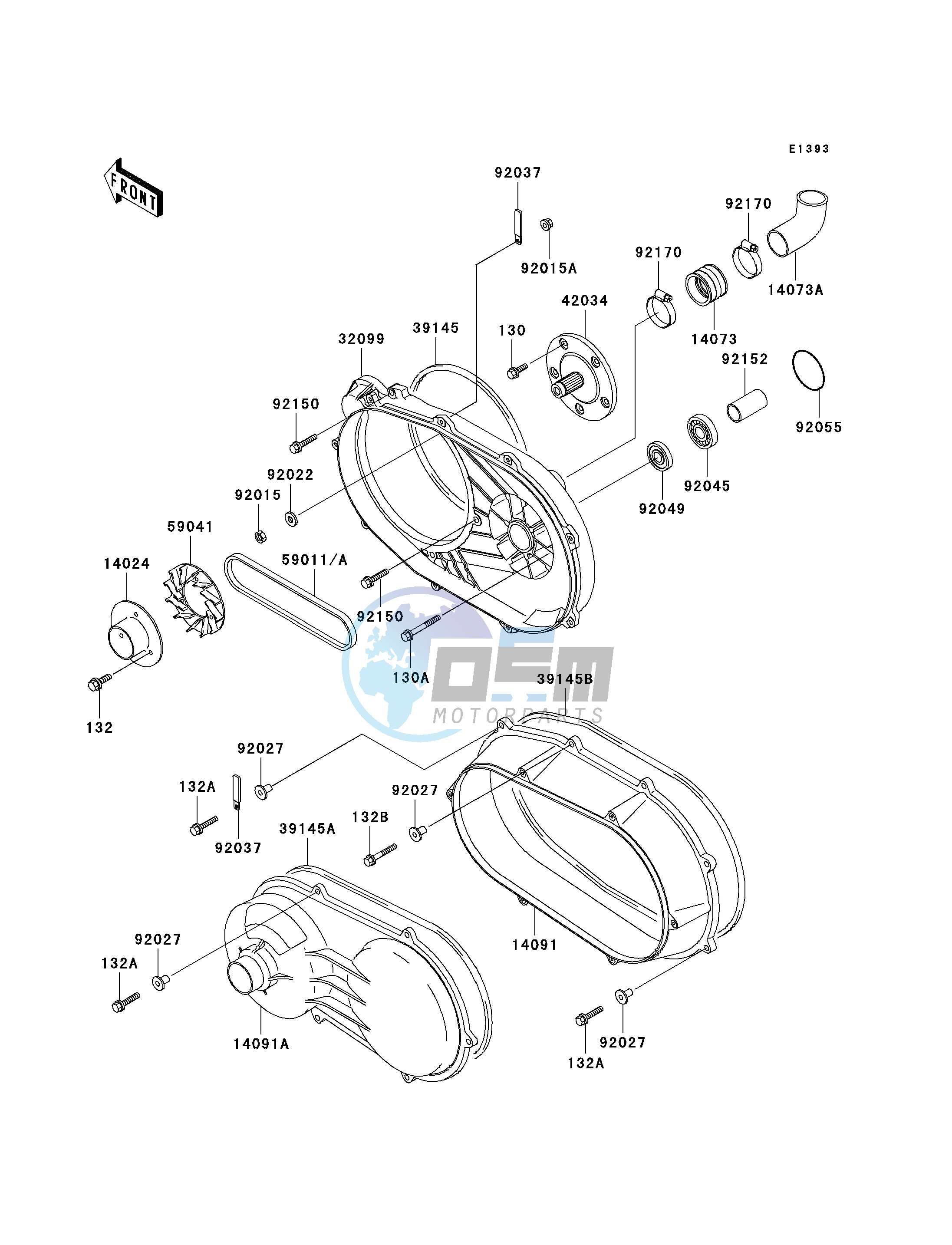 CONVERTER COVER_DRIVE BELT