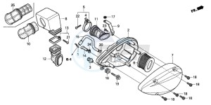 VT750CA drawing AIR CLEANER