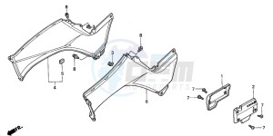 TRX350TM RANCHER drawing BODY COVER