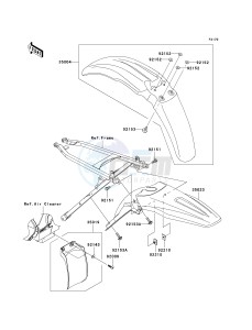 KX 450 D [KX450F] (D6F) D6F drawing FENDERS