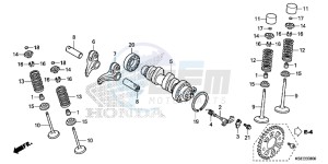 CRF150RBD CRF150RB Europe Direct - (ED) drawing CAMSHAFT/VALVE