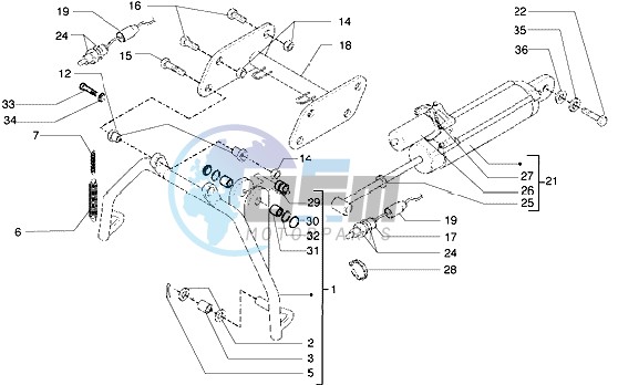 Electrohydraulic stand