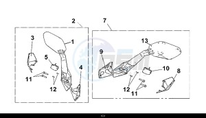 CRUISYM 300 (LV30W1-EU) (L8-M0) drawing R-L BACK MIRROR