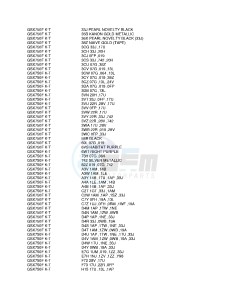 GSX750F (K-T) drawing * COLOR CHART *