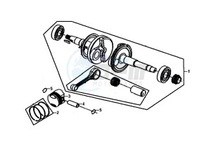 ALLO 50 (25 KM/H) (AJ05WA-NL) (L8-M0) drawing CRANK SHAFT / ALLO 50 (25 KM/H) (AJ05WA-NL) (L8-M0)