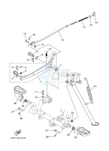 TT-R125 TT-R125LWE (19CT 19CU) drawing STAND & FOOTREST