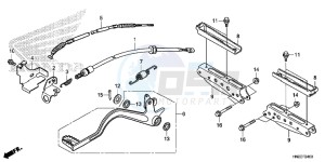 TRX500FAE TRX500FA Europe Direct - (ED) drawing PEDAL/ STEP