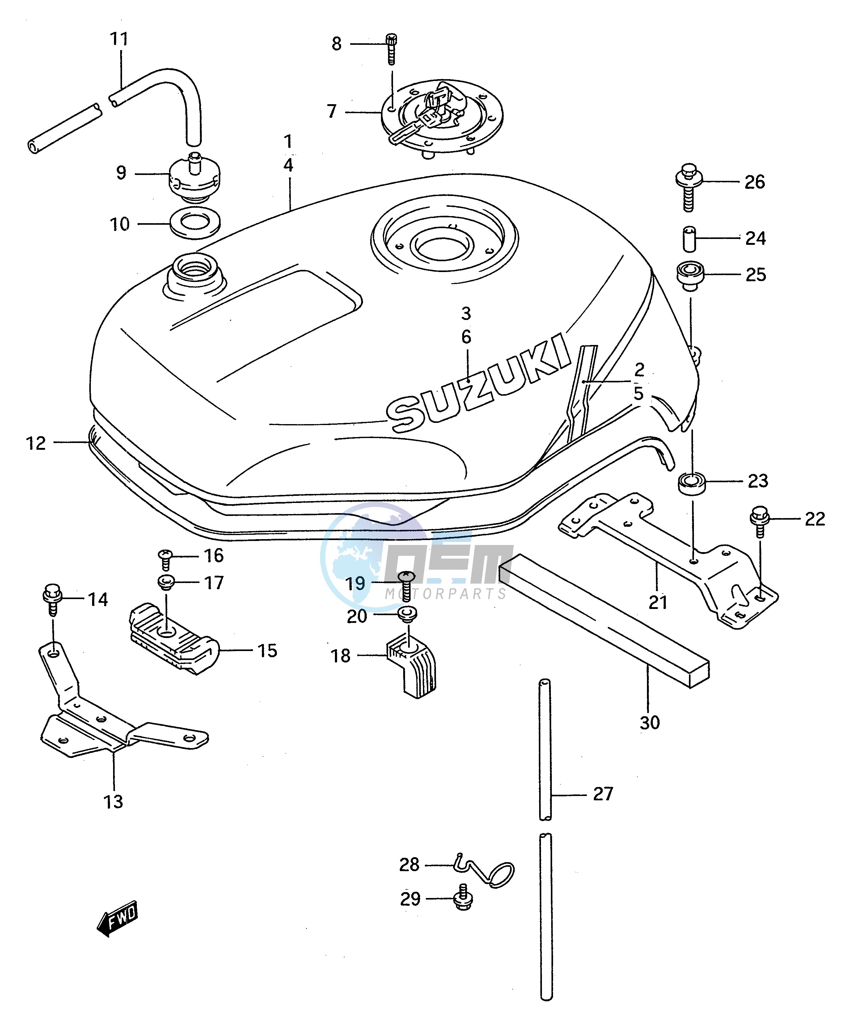 FUEL TANK (MODEL N)