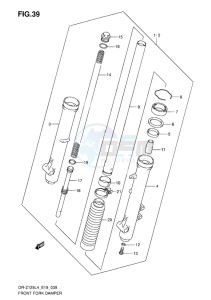 DR-Z125L EU drawing FRONT FORK DAMPER