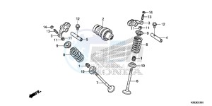 CRF125FE CRF125F Europe Direct - (ED) drawing CAMSHAFT/VALVE