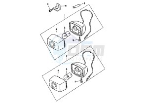 BW'S ORIGINAL 50 drawing FRONT FLASHER LIGHTS