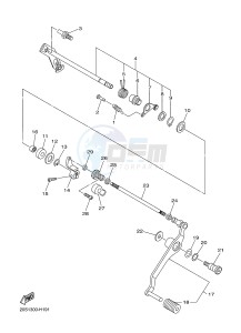 XJ6S 600 DIVERSION (S-TYPE) (36CL 36CM) drawing SHIFT SHAFT