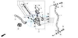 CRF150RB CRF150RB drawing FR. BRAKE MASTER CYLINDER