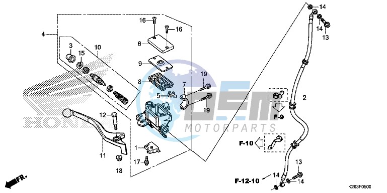 FRONT BRAKE MASTER CYLINDER