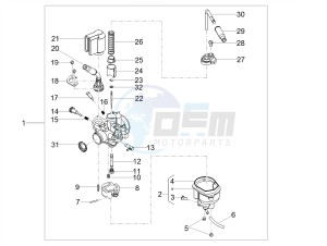 SMT 50 E4 DRIFTING (EMEA) drawing Carburettor  Parts