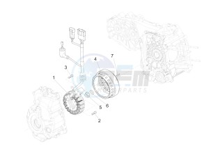 SUPER GTS 300 4T 4V IE ABS E3 (APAC) drawing Flywheel magneto