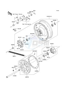 VN 900 C [VULCAN 900 CUSTOM] (7F-9FA) C7F drawing REAR WHEEL_CHAIN