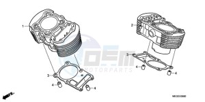 VT750C9 Korea - (KO) drawing CYLINDER