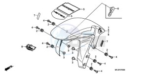 CBR600RR9 Korea - (KO) drawing FRONT FENDER