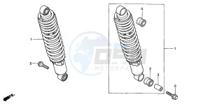 CB500 drawing REAR CUSHION