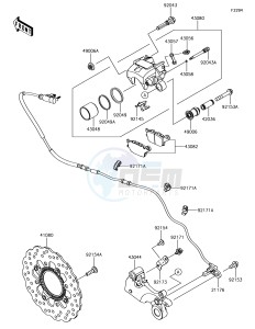 NINJA 650 EX650KHFA XX (EU ME A(FRICA) drawing Rear Brake