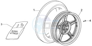 Liberty 50 4t RST Delivery drawing Rear Wheel