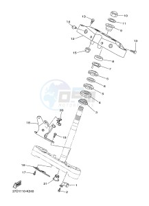 XVS1300CU XVS1300 CUSTOM XVS1300 CUSTOM (2SS6) drawing STEERING