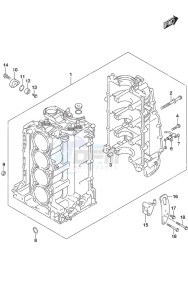 DF 200AS drawing Cylinder Block