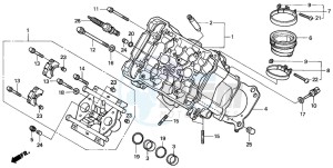 VFR800FI drawing FRONT CYLINDER HEAD